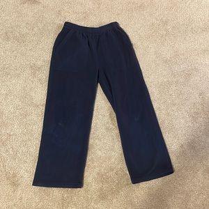 Hanna Andersson navy blue fleece pants, size 130/ US 8